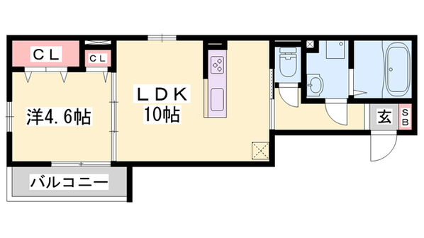 大久保駅 徒歩7分 3階の物件間取画像